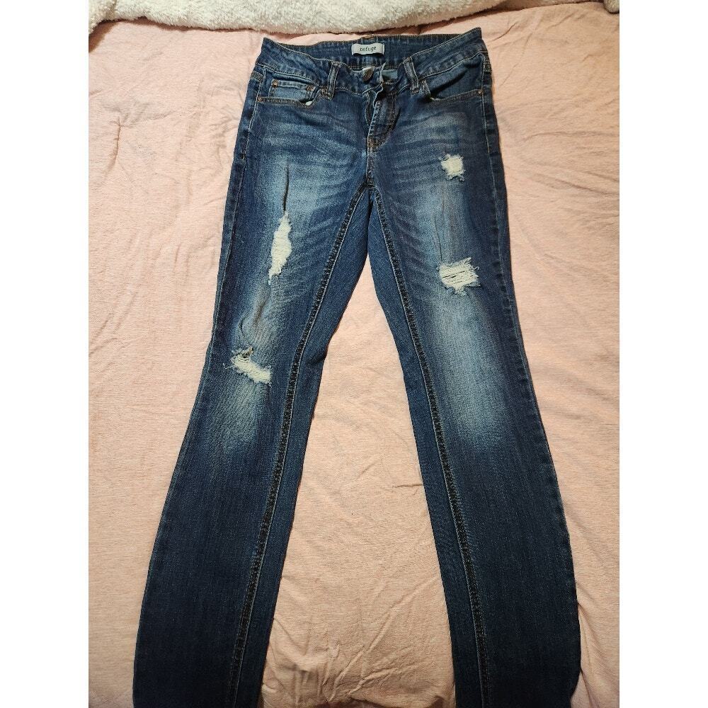 Refuge Womens Mid Rise Skinny Jeans Size 4